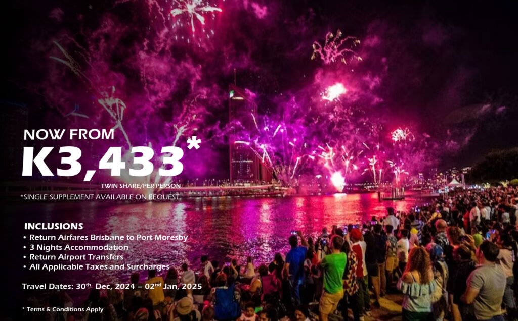 New Year in Brisbane with Air Niugini